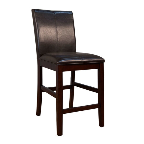A-America Curved Back Parson Counter Chair in Cashmere Bonded Leather