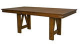 A-America Eastwood 5 Piece Trestle Dining Room Set w/Butterfly Leaf in Rich Tobacco