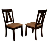 A-America Eastwood 8 Piece Trestle Dining Room Set w/Butterfly Leaf in Rich Tobacco
