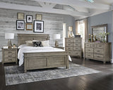 A-America Glacier Point Panel Bed in Greystone