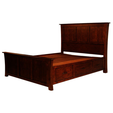 A-America Grant Park Storage Panel Bed in Pecan