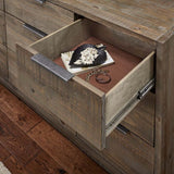 A-America Grays Harbor Dresser w/Mirror in Weathered Brown