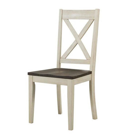 A-America Huron X-Back Side Chair in Cocoa-Chalk