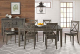 A-America Huron X-Back Side Chair in Distressed Grey