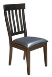 A-America Mariposa 7 Piece Leg Dining Room Set w/Slat Back Chairs in Warm Grey