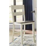A-America Mariposa Ladderback Counter Chair in Cocoa-Chalk