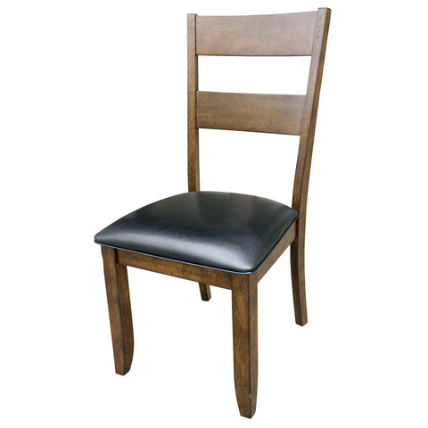 A-America Mariposa Ladderback Side Chair, With Upholstered Seat