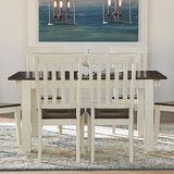 A-America Mariposa Leg Dining Table w/Butterfly Leaves in Cocoa-Chalk