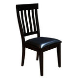 A-America Mariposa 8 Piece Leg Dining Room Set w/Slat Back Chairs in Warm Grey