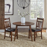 A-America Mason 7 Piece Oval Dining Room Set w/Slat Back Chairs in Mango