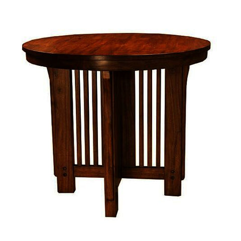 A-America Mission Hill 42 Inch Gather Height Round Pedestal Table in Harvest