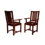 A-America Mission Hill Slatback Arm Chair in Harvest
