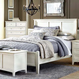 A-America Northlake 2 Piece Panel Bedroom Set in White Linen
