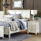 A-America Northlake 5 Piece Panel Bedroom Set in White Linen