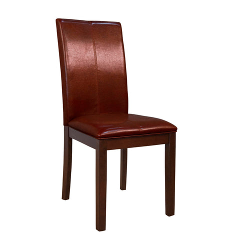 A-America Parson Chair Program Curved Back Parson Chair, Red