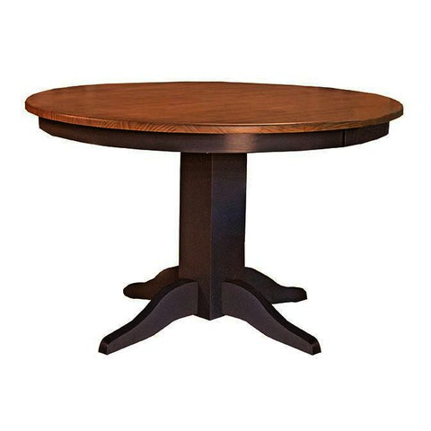 A-America Port Townsend 48 Inch Round Dining Table in Gull Grey & Seaside Pine