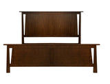 A-America Sodo 4 Piece Panel Bedroom Set w/Chest in Sumatra Brown