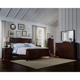 A-America Sodo 5 Piece Panel Bedroom Set in Sumatra Brown