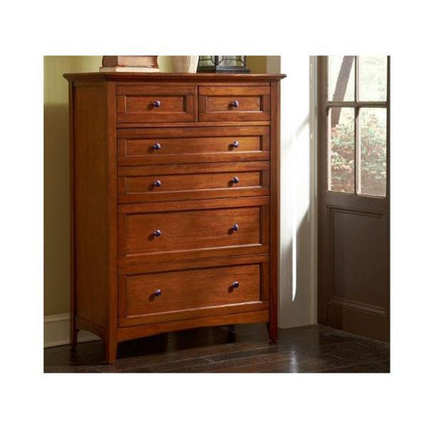 A-America Westlake 6 Drawer Chest, Cherry Brown Finish