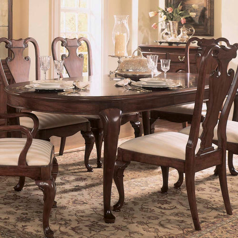 American Drew Cherry Grove Oval Leg Dining Table in Antique Cherry