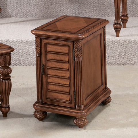 American Drew Grand Isle Chairside Chest in Amber