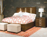 American Drew Grove Point Raffia Panel Bed in Soft Khaki
