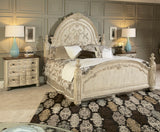 American Drew Jessica McClintock Boutique Mansion Bed in White Veil