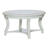 American Drew Lynn Haven Round Glass Cocktail Table
