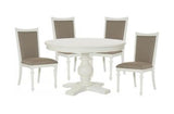 American Drew Lynn Haven 5 Piece 48 Inch Round Dining Room Set w/Upholstered Chairs