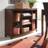 American Drew Tribecca Bookcase Console in Root Beer Color