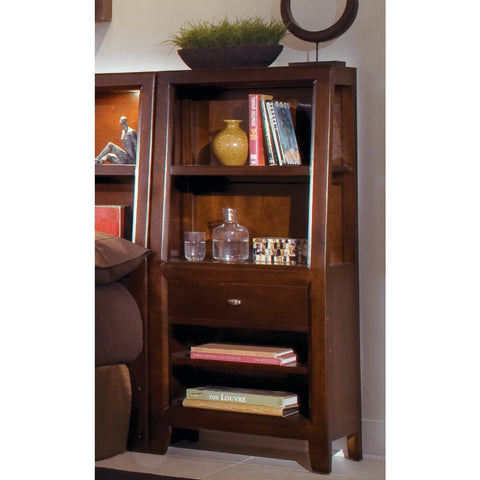 American Drew Tribecca Bookcase Nightstand in Root Beer Color