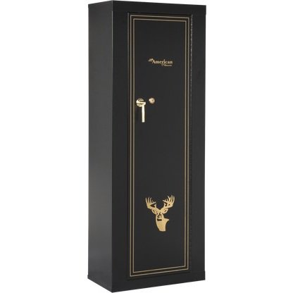 American Furniture Classics 10 Gun Metal Cabinet In Black