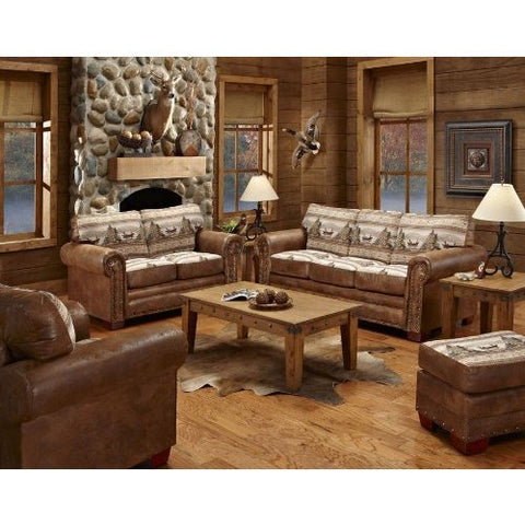 American Furniture Alpine Lodge 4 Piece Living Room Set