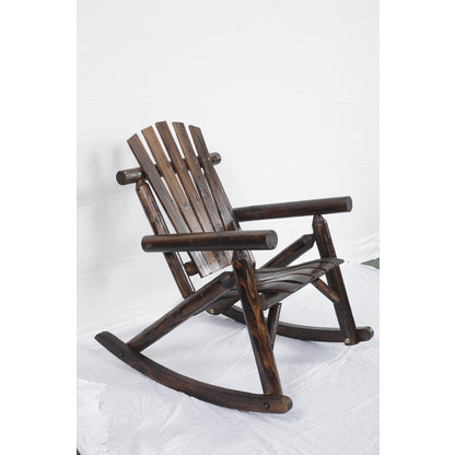 American Furniture Classics Log Rocking Chair In Burnt