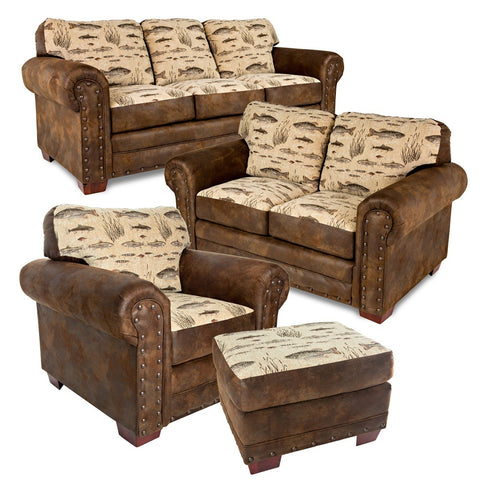 American Furniture Classics Model 8500-70K Angler's Cove 4-Piece Set