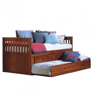 American Furniture Classics Twin Rake Bed In Merlot