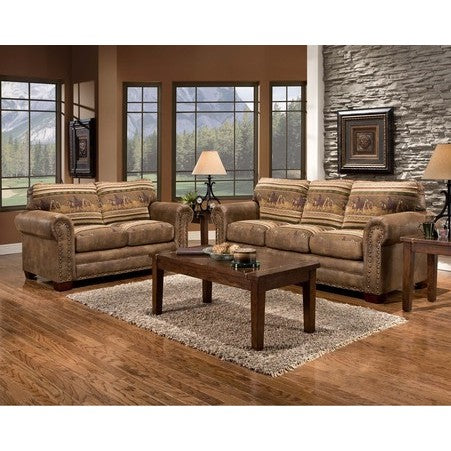 American Furniture Wild Horses Two Piece Lodge Set