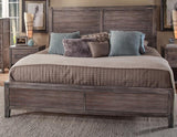 American Woodcrafters Aurora Weathered Gray Panel Bed