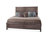 American Woodcrafters Aurora Weathered Gray Panel Bed