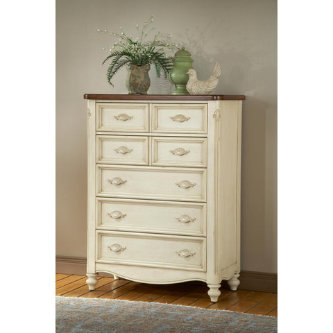 American Woodcrafters Chateau Five Drawer Chest