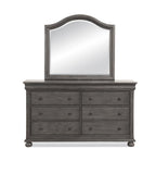 American Woodcrafters Hyde Park Dresser and Mirror Combo