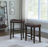 American Woodcrafters Jersey Backless Barstool in Brown