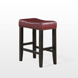 American Woodcrafters Jersey Backless Barstool in Crimson