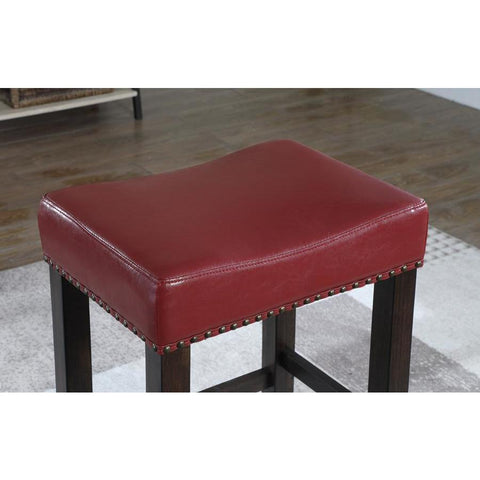 American Woodcrafters Jersey Backless Barstool in Crimson