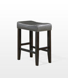American Woodcrafters Jersey Backless Barstool in Grey