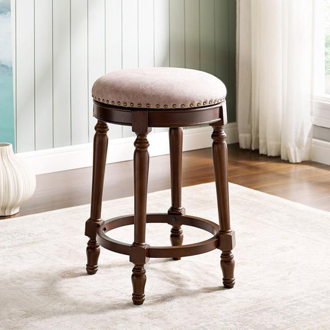 American Woodcrafters Nadine Chocolate Backless Counter Stool