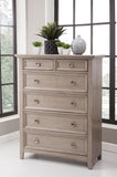 American Woodcrafters Quebec Six Drawer Chest in Driftwood