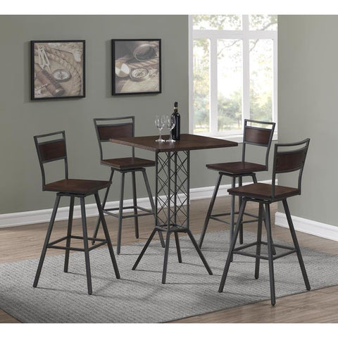 American Woodcrafters Tolar 5 Piece Pub Height Set