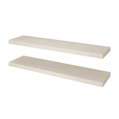 BESTAR Universel 12W Set of 48W x 12D Floating Shelves in natural yellow birch