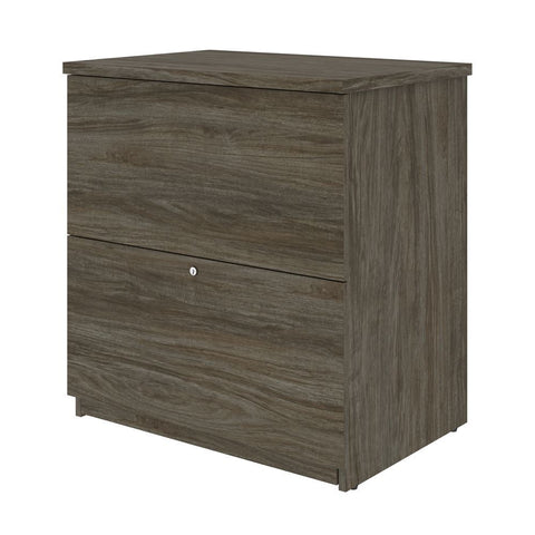 BESTAR Universel 29W Standard Lateral File Cabinet in walnut grey